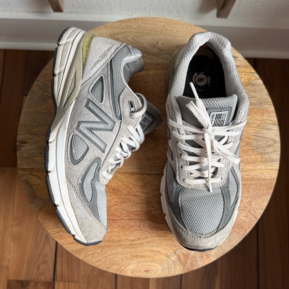 New Balance W990GL4 Grey/Castlerock Leather/Mesh Women's Sz: 8 - Picture 2 of 14